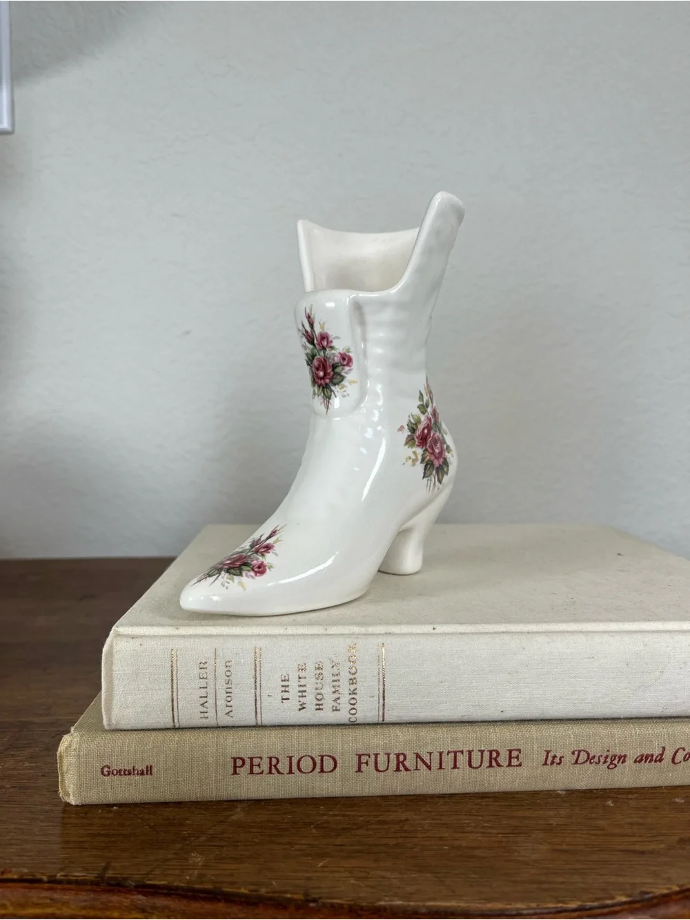 Victorian boot vase
